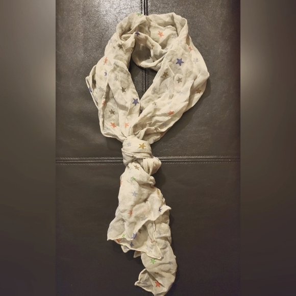 Codello Accessories - Codello off white fashion scarf with stars